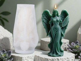 Molde silicona diosa griega con alas 